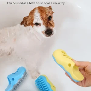 Cute Shoe Shaped Pet Bath Brush Toy for Cats And Dogs Relieves Boredom And Teeth Biting Suitable Pet Combs 1pc