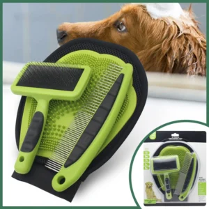 Desheding Dog Washing Brush Hair Remover Glove Comb Tool Knit Set Pet Dachshund Toy Poodle Massage Cleaning Cat Grooming Goods