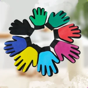 Silicone Pet Dog Brush Glove Deshedding Efficient Pet Grooming Glove Dog Bath Cat Cleaning Supplies Pet Glove Hair Remove Toys