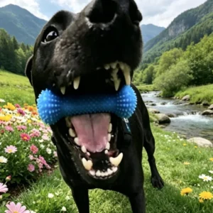 1-Piece Pet Teething and Brushing Stick, Quick Toothbrushing Tool, Durable Pet Toy, Dog Teething Toothbrush, Teeth Cleaning Tool That Can Be Attached to the Dog's Mouth to Help the Dog Open Its Mouth, Aids in Brushing