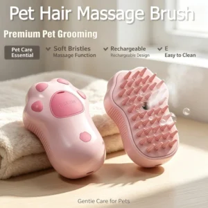 New 3in1 Steamy Pet Dog Brush Cat Steam Brush Electric Spray Cat Hair Brush Comb Massage Pet Grooming Tool Loose Hair Supplies