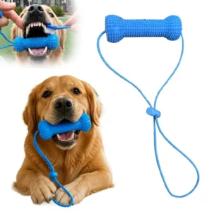 Dual-Action Canine Dental Mouth Prop Pet Dental Chew Toy Auxiliary Tool For Easy Dog Teeth Brushing