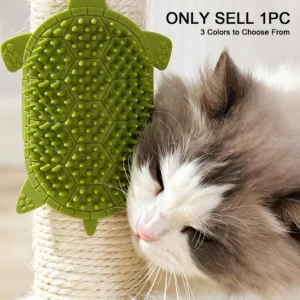 Cat Scratching & Grooming Toy, Corner Cat Self-Groomer, Pet Cat Rubbing Brush for Table Legs