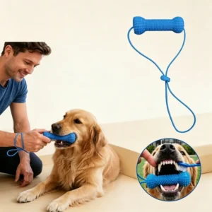 Dual‑Action Canine Dental Mouth Prop, Pet Chew Toy Auxiliary Tool for Dog Teeth Brushing