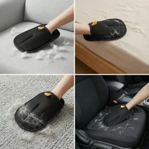 Pet hair removal gloves, bidirectional brush, hair removal tool, cat grooming gloves, brush, Christmas gift, dog toy